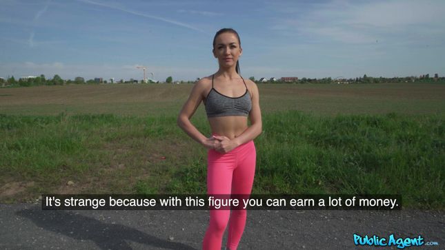 Спортивная штучка трахается с пикапером